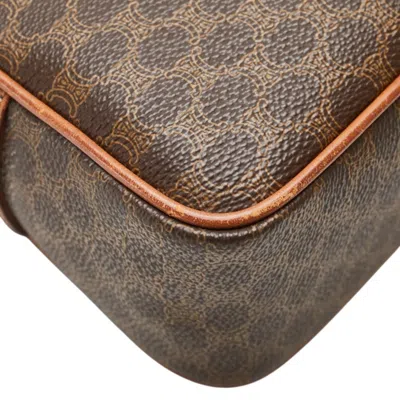 Pre-owned Celine Macadam Brown Leather Shoulder Bag ()