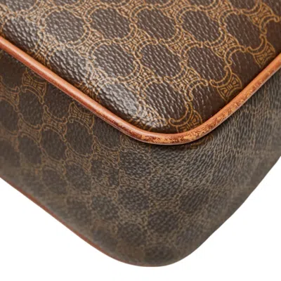 Pre-owned Celine Macadam Brown Leather Shoulder Bag ()