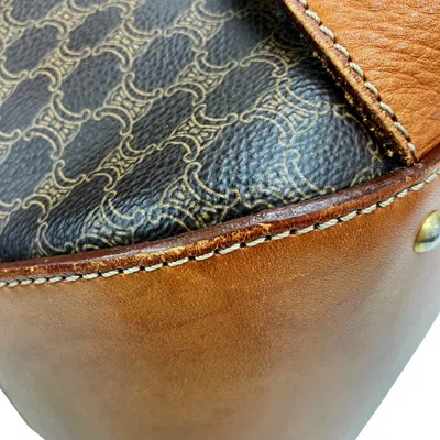 Pre-owned Celine Macadam Brown Pvc Leather Backpack ()