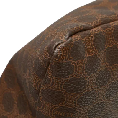Pre-owned Celine Macadam Brown Pvc Leather Shoulder Bag Tote Bag ()