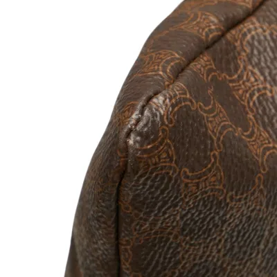 Pre-owned Celine Macadam Brown Pvc Leather Shoulder Bag Tote Bag ()