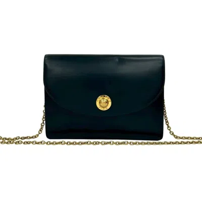 Pre-owned Celine Navy Leather Pochette Shoulder Bag () In Blue