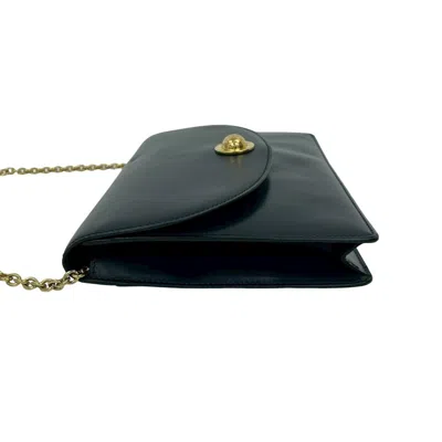 Pre-owned Celine Navy Leather Pochette Shoulder Bag () In Blue