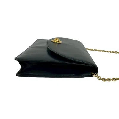 Pre-owned Celine Navy Leather Pochette Shoulder Bag () In Blue