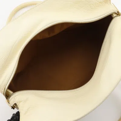 Pre-owned Celine Off-white Leather Boston Bag Tote Bag ()