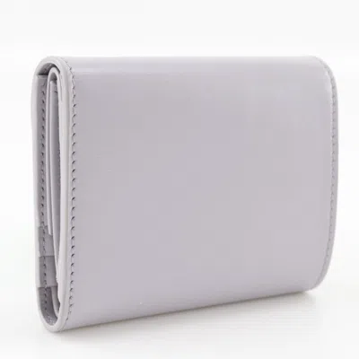 Pre-owned Celine Purple Leather Wallet (tri-fold) ()