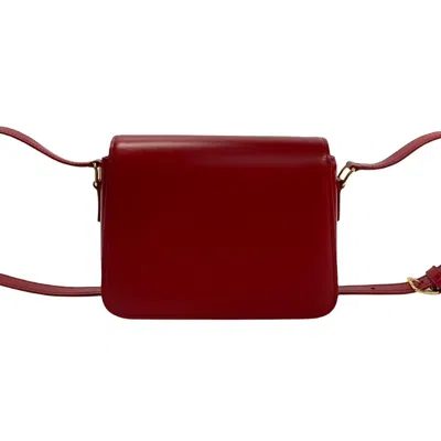 Pre-owned Celine Red Color Leather Pvc Pochette Shoulder Bag ()