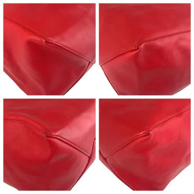 Pre-owned Celine Red Color Leather Shoulder Bag Tote Bag ()