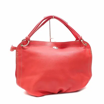 Pre-owned Celine Red Color Leather Tote Bag ()