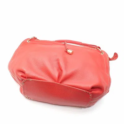 Pre-owned Celine Red Color Leather Tote Bag ()