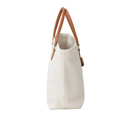 Pre-owned Celine White Canvas Tote Bag ()