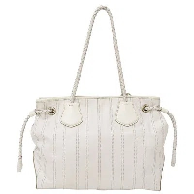 Pre-owned Celine White Leather Tote Bag ()