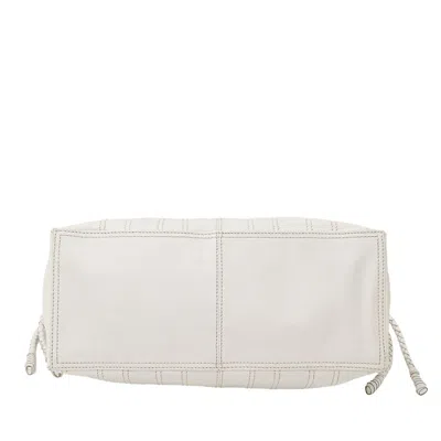 Pre-owned Celine White Leather Tote Bag ()