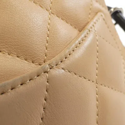 Pre-owned Chanel Beige Black Cambon Ligne Shoulder Bag () In Multi