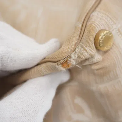 Pre-owned Chanel Beige Nylon Tote Bag () In Sand