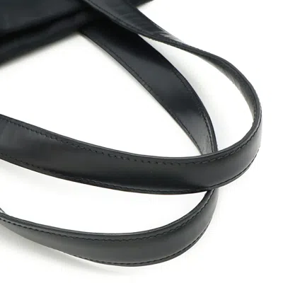 Pre-owned Chanel Black Brown Leather Nylon Tote Bag () In Multi