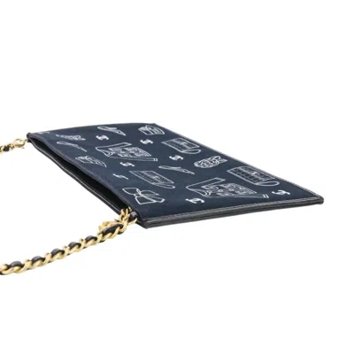 Pre-owned Chanel Black Canvas Leather Shoulder Bag ()