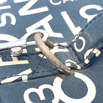 Pre-owned Chanel Black Cotton Canvas Handbag Shoulder Bag Vanity Bag ()