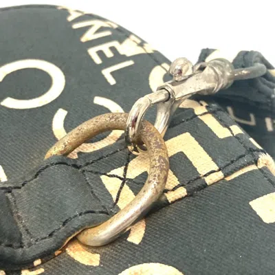 Pre-owned Chanel Black Cotton Canvas Handbag Shoulder Bag Vanity Bag ()