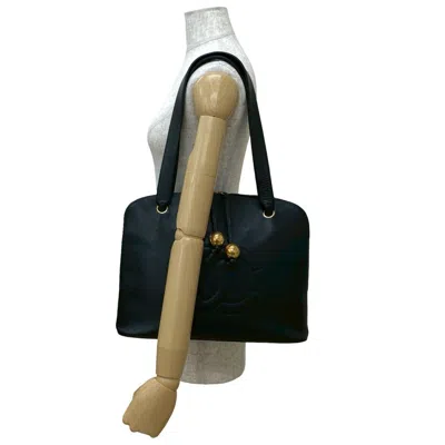 Pre-owned Chanel Black Grained Calfskin Shoulder Bag Tote Bag ()