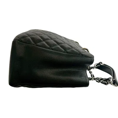 Pre-owned Chanel Black Grained Calfskin Shoulder Bag Tote Bag ()