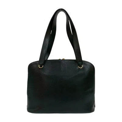 Pre-owned Chanel Black Grained Calfskin Shoulder Bag Tote Bag ()