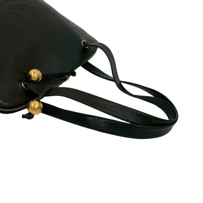 Pre-owned Chanel Black Grained Calfskin Shoulder Bag Tote Bag ()