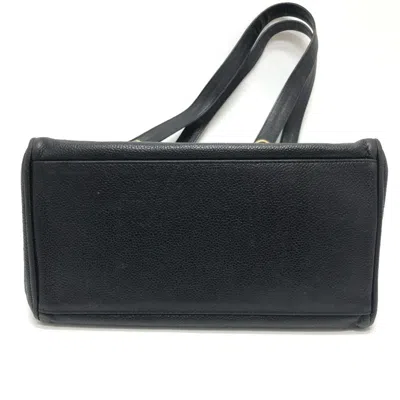 Pre-owned Chanel Black Grained Calfskin Tote Bag ()