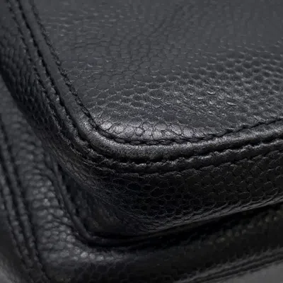 Pre-owned Chanel Black Grained Calfskin Tote Bag ()