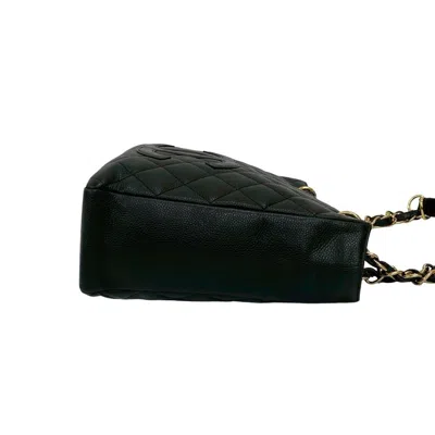 Pre-owned Chanel Black Grained Calfskin Tote Bag ()