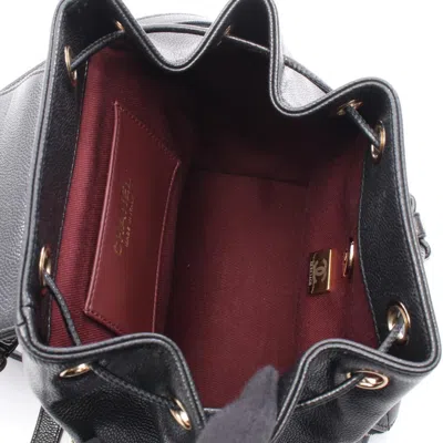 Pre-owned Chanel Black Leather Backpack ()