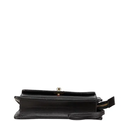 Pre-owned Chanel Black Leather Clutch Bag ()