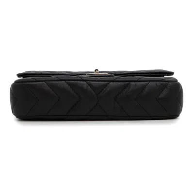 Pre-owned Chanel Black Leather Pochette Shoulder Bag ()