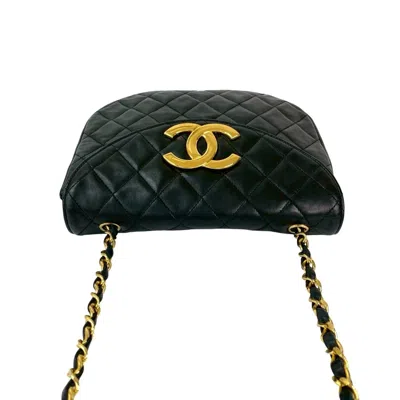 Pre-owned Chanel Black Leather Pochette Shoulder Bag ()