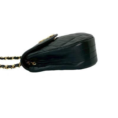 Pre-owned Chanel Black Leather Pochette Shoulder Bag ()