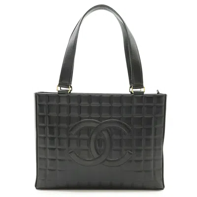Pre-owned Chanel Black Leather Shoulder Bag Tote Bag ()
