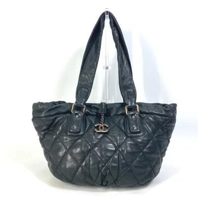 Pre-owned Chanel Black Leather Shoulder Bag Tote Bag ()
