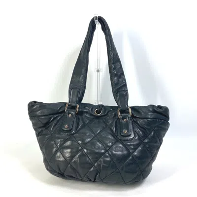 Pre-owned Chanel Black Leather Shoulder Bag Tote Bag ()
