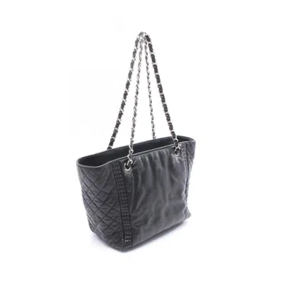 Pre-owned Chanel Black Leather Tote Bag ()