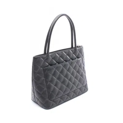Pre-owned Chanel Black Leather Tote Bag ()