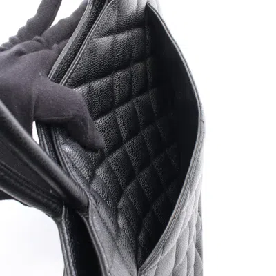 Pre-owned Chanel Black Leather Tote Bag ()