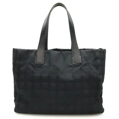 Pre-owned Chanel Black New Travel Line Leather Tote Bag ()