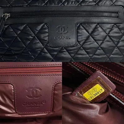 Pre-owned Chanel Black Nylon Handbag Tote Bag ()