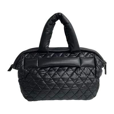 Pre-owned Chanel Black Nylon Handbag Tote Bag ()