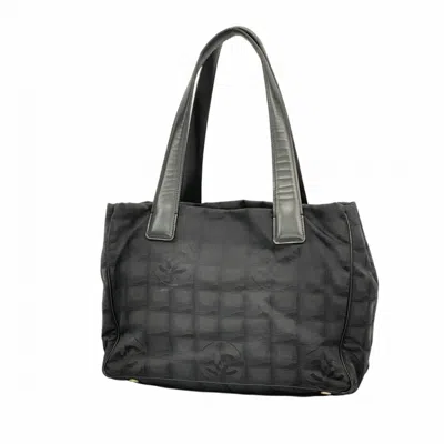 Pre-owned Chanel Black Nylon Tote Bag ()