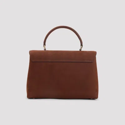 Celine Medium Nino Bag In Grained Nubuck Calfskin In Brown