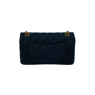Pre-owned Chanel Blue Denim Shoulder Bag ()