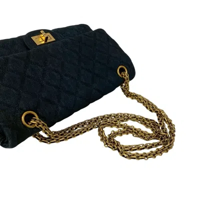 Pre-owned Chanel Blue Denim Shoulder Bag ()