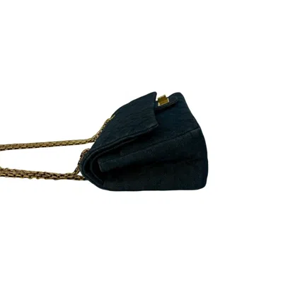 Pre-owned Chanel Blue Denim Shoulder Bag ()