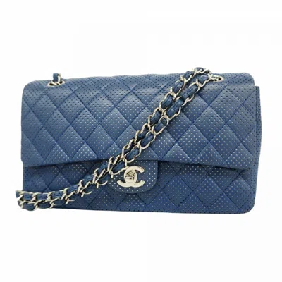Pre-owned Chanel Blue Leather Shoulder Bag ()